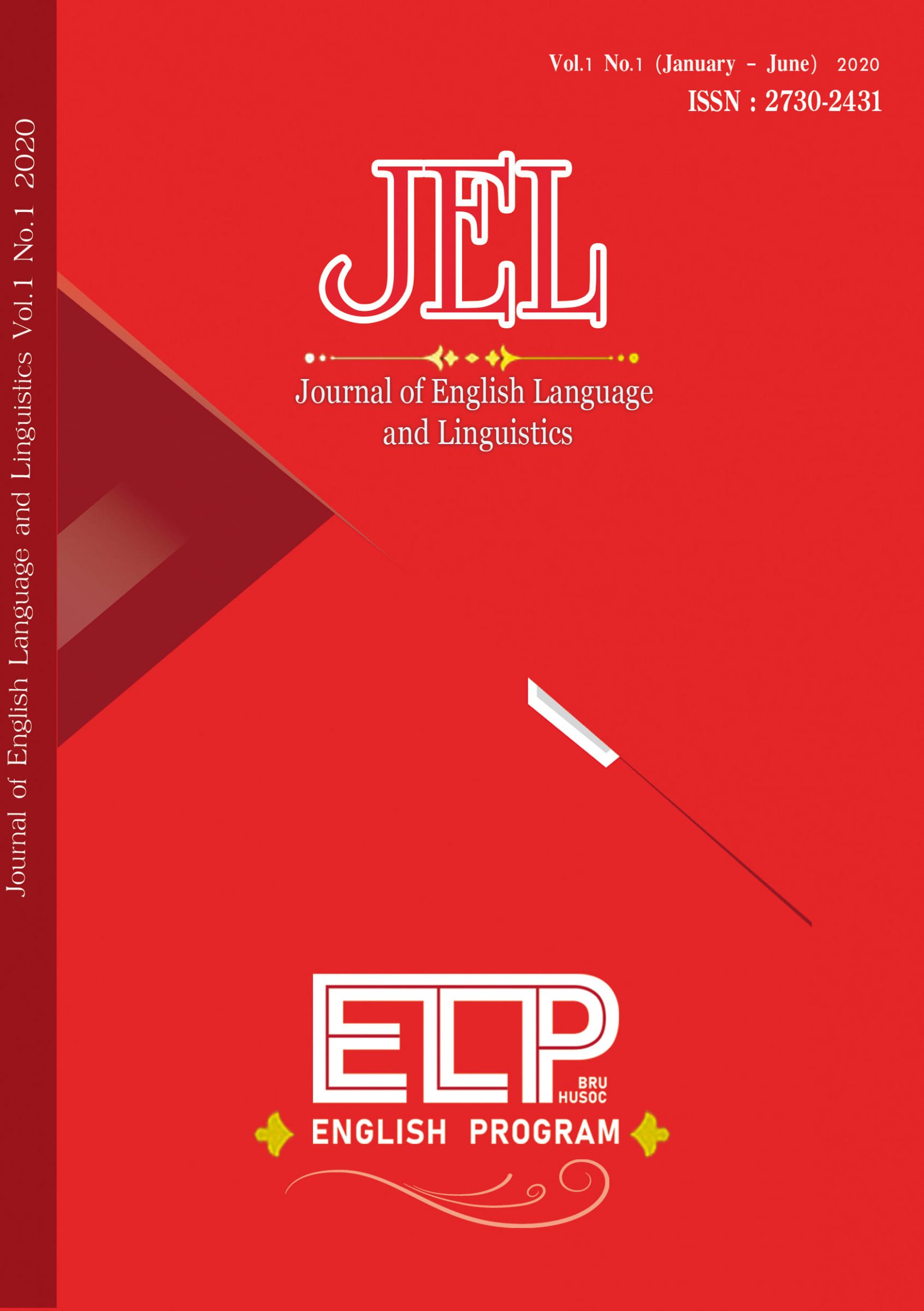 					View Vol. 1 No. 1 (2020): Journal of English Language and Linguistics (JEL)
				