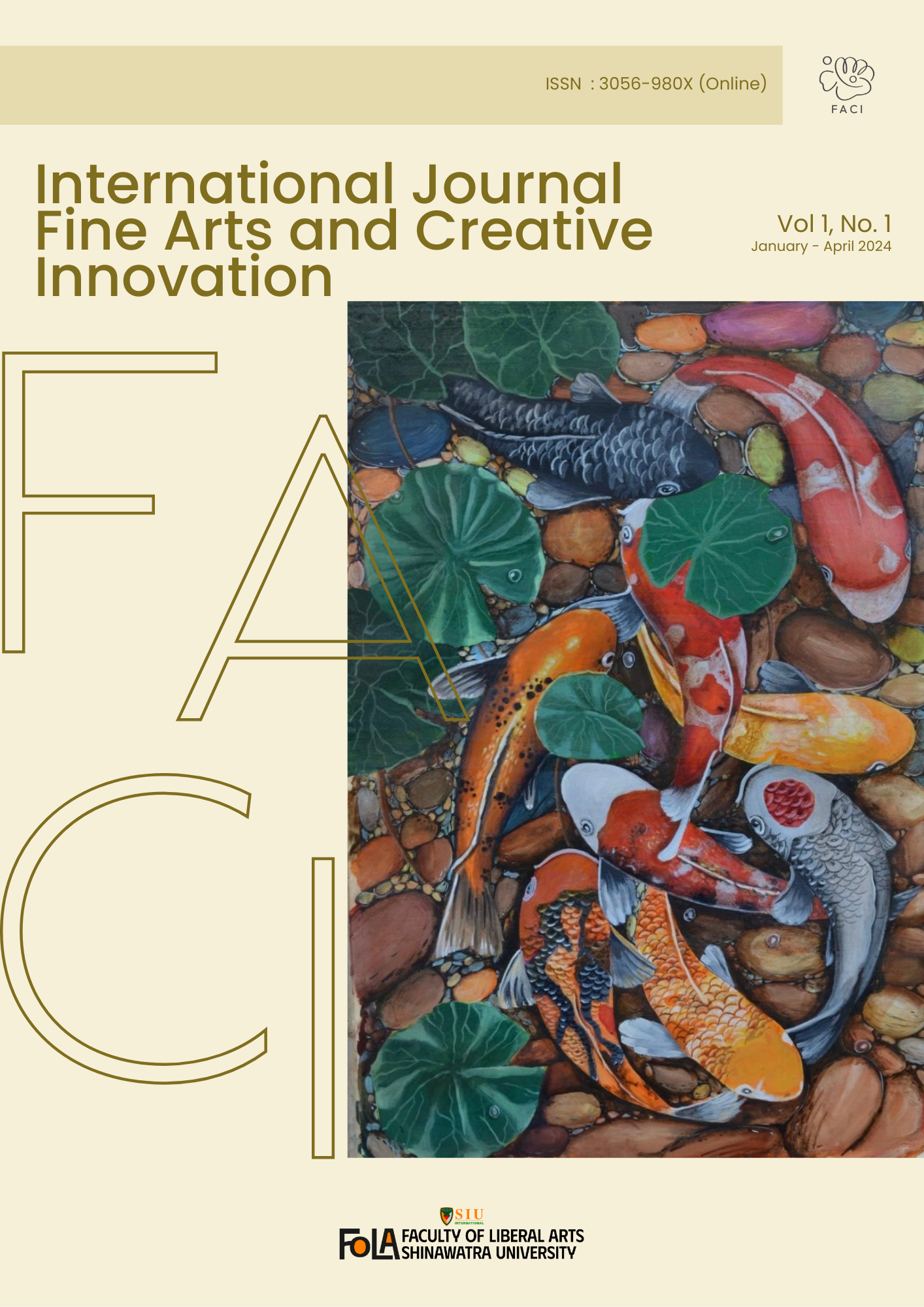 					View Vol. 1 No. 1 (2024): International Journal Fine Arts and Creative Innovation (January - April 2024)
				